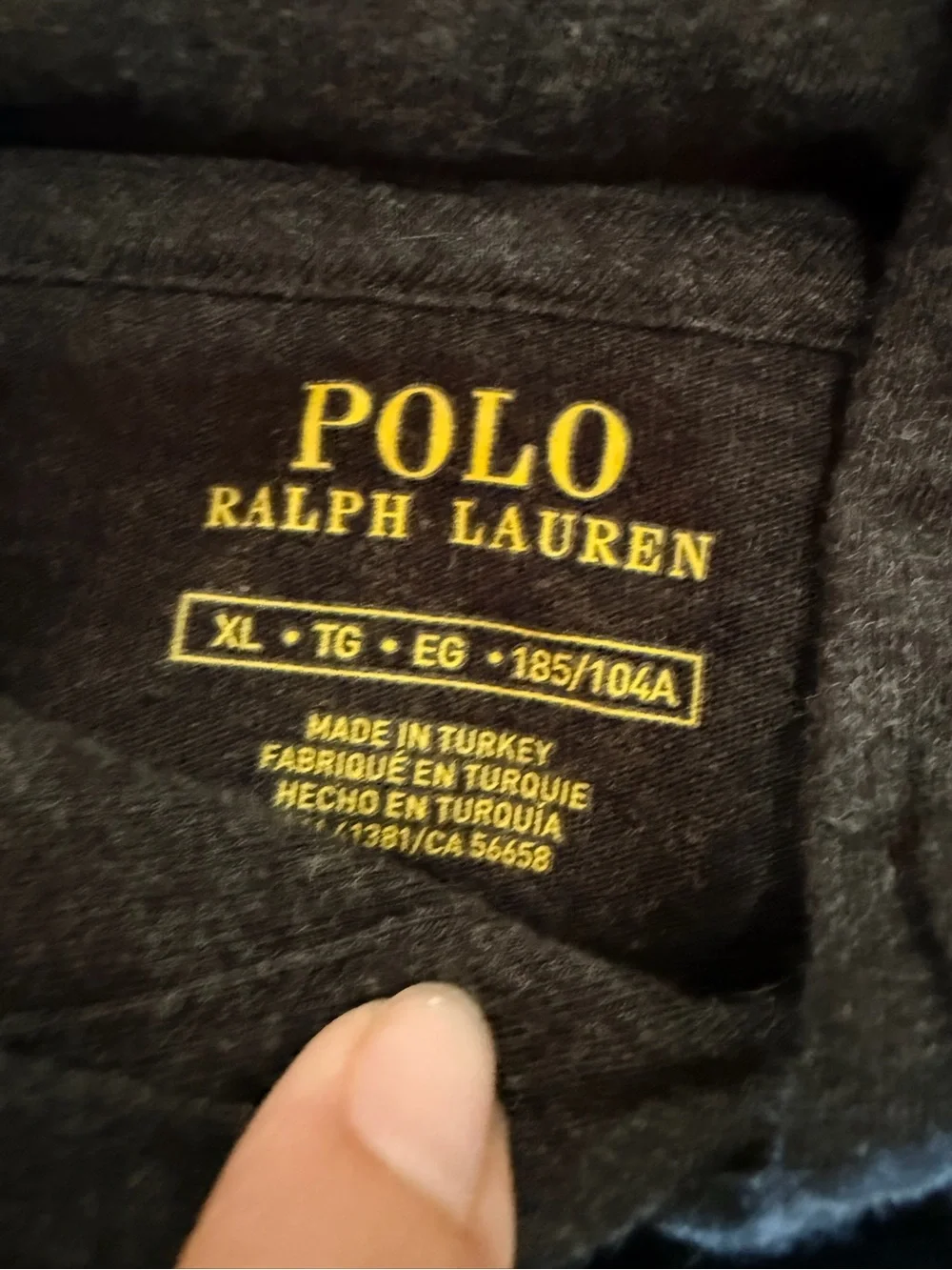 Polo by Ralph Lauren Dark grey Hooded Long-Sleeve Pullover